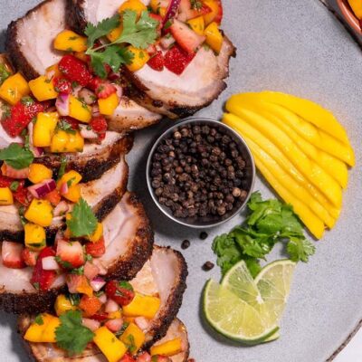 Peppery Strawberry- Mango Salsa