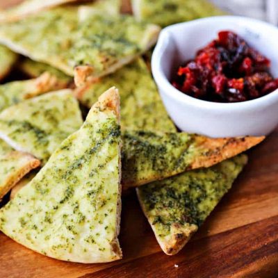 Pesto Pita Wedges