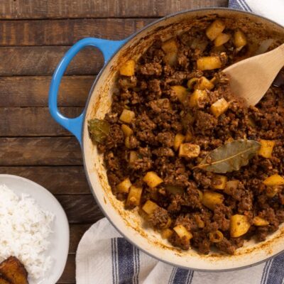 Picadillo With Rice And Black Beans