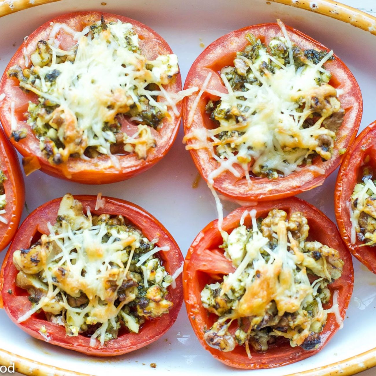 Pine Nut Stuffed Basil Tomatoes