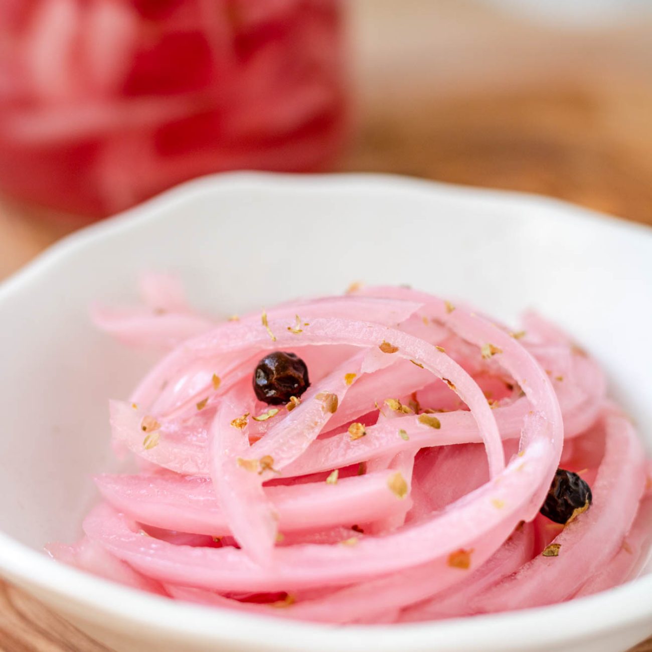 Pink Pickled Onions