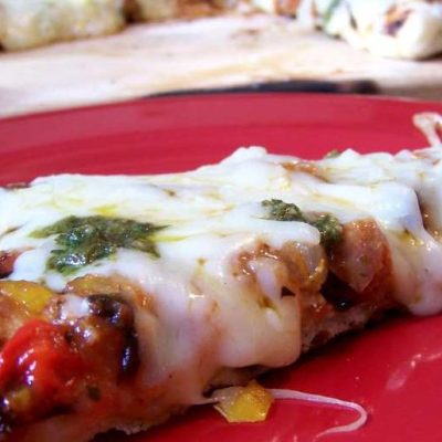 Pizza On The Grill W/Sausage &Amp; Mozzarella