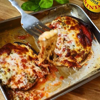 Pizza Stuffed Portabella Mushrooms