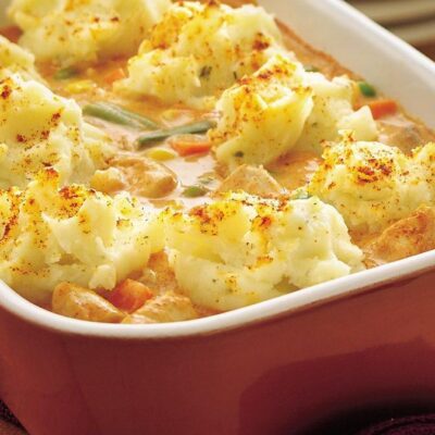 Potato Topped Cheesy Chicken Casserole