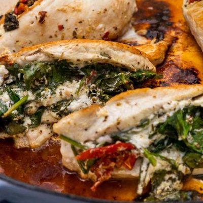 Quick and Easy Spinach Feta Stuffed Chicken Breast Recipe