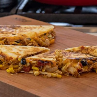 Quick Chicken & Black Bean Quesadillas