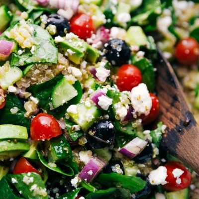 Quinoa With Spinach And Feta Cheese