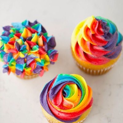 Rainbow Cupcakes