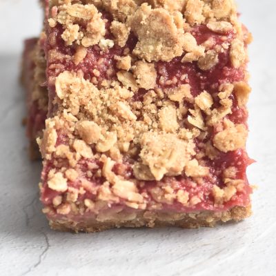 Rhubarb Oatmeal Bars