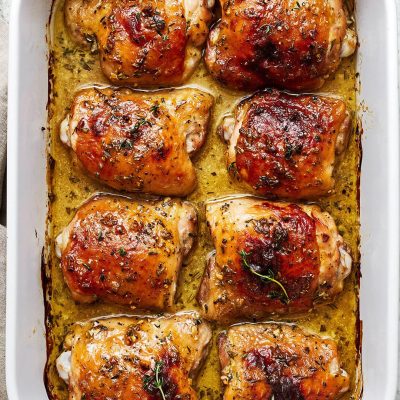 Roast Chicken With A Honey- Lemon Baste