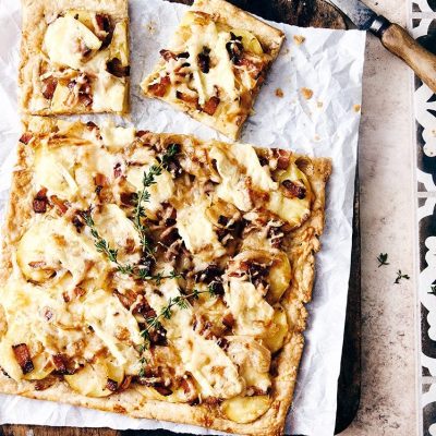 Roasted Broccoli & Rosemary Tart