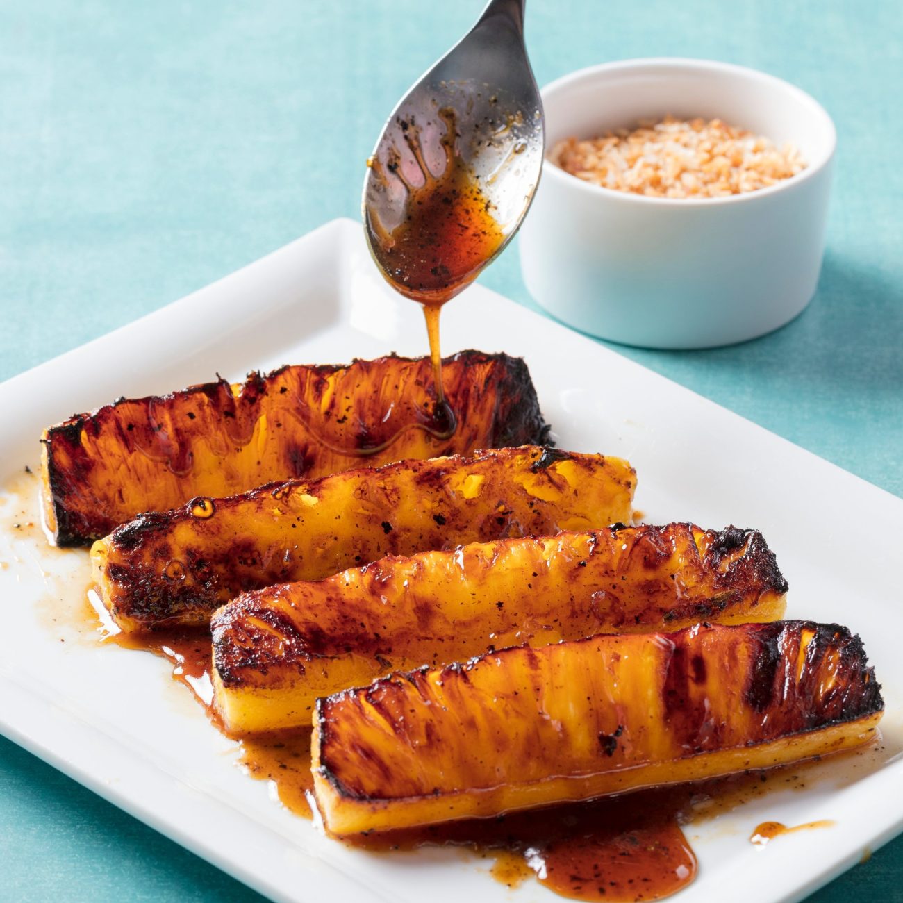 Roasted Pineapple W Balsamic Glaze