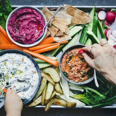 Roasted Sunflower Seed Feta Dip With Bell