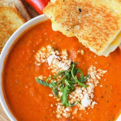 Roasted Tomato And Garlic Soup
