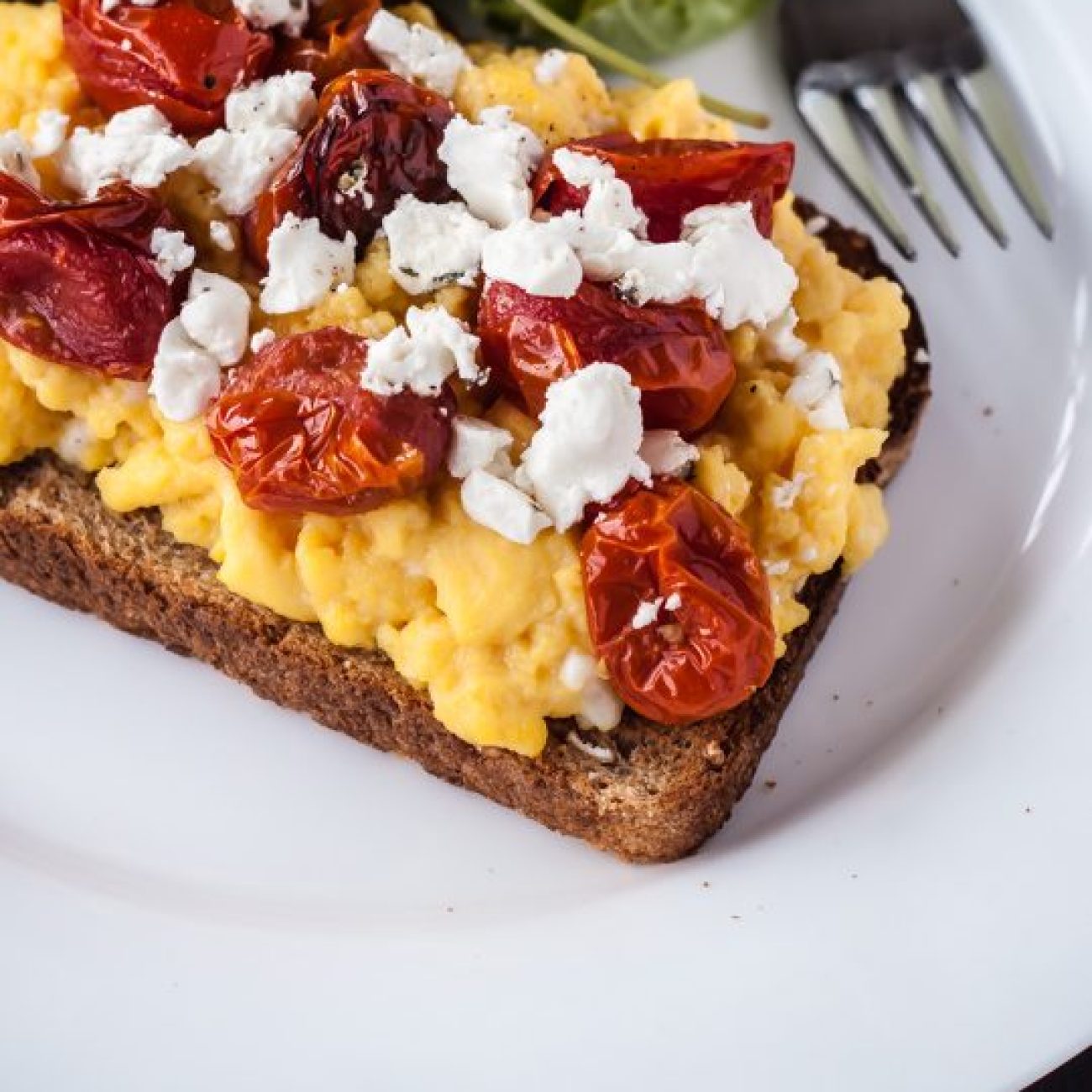 Roasted Tomatoes On Goat Cheese