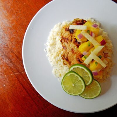 Rum Marinated Chicken With Tropical Salsa