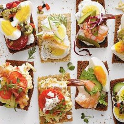 Salmon Smrrebrd Canapes