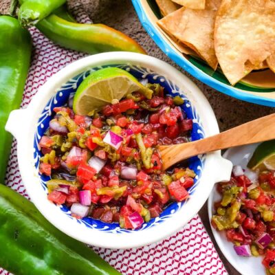 Salsa With Green Chilies