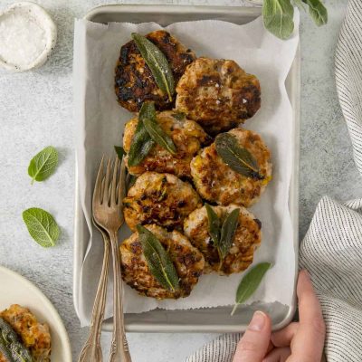 Sausage Balls With Apples And Dried