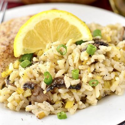 Sauteed Leeks, Mushrooms & Onions