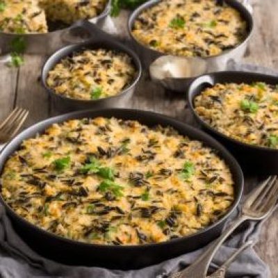 Savory Mushroom and Wild Rice Casserole Delight