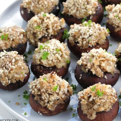 Savory Stilton Cheese Stuffed Mushrooms Recipe