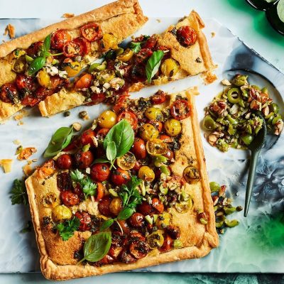 Savory Tomato and Olive Tapenade Tart Recipe