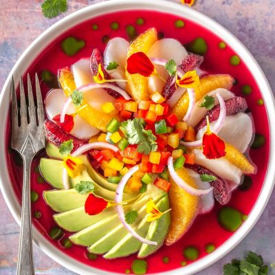 Scallop Pineapple Ceviche