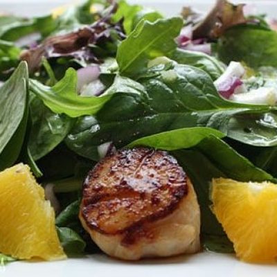 Scallop Salad With Haricot Vert/ Green