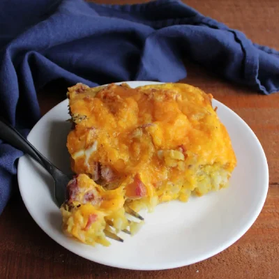 Scrambled Egg & Ham Casserole