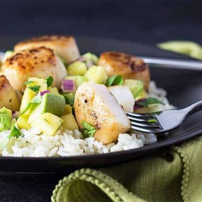 Seared Scallops With Pineapple