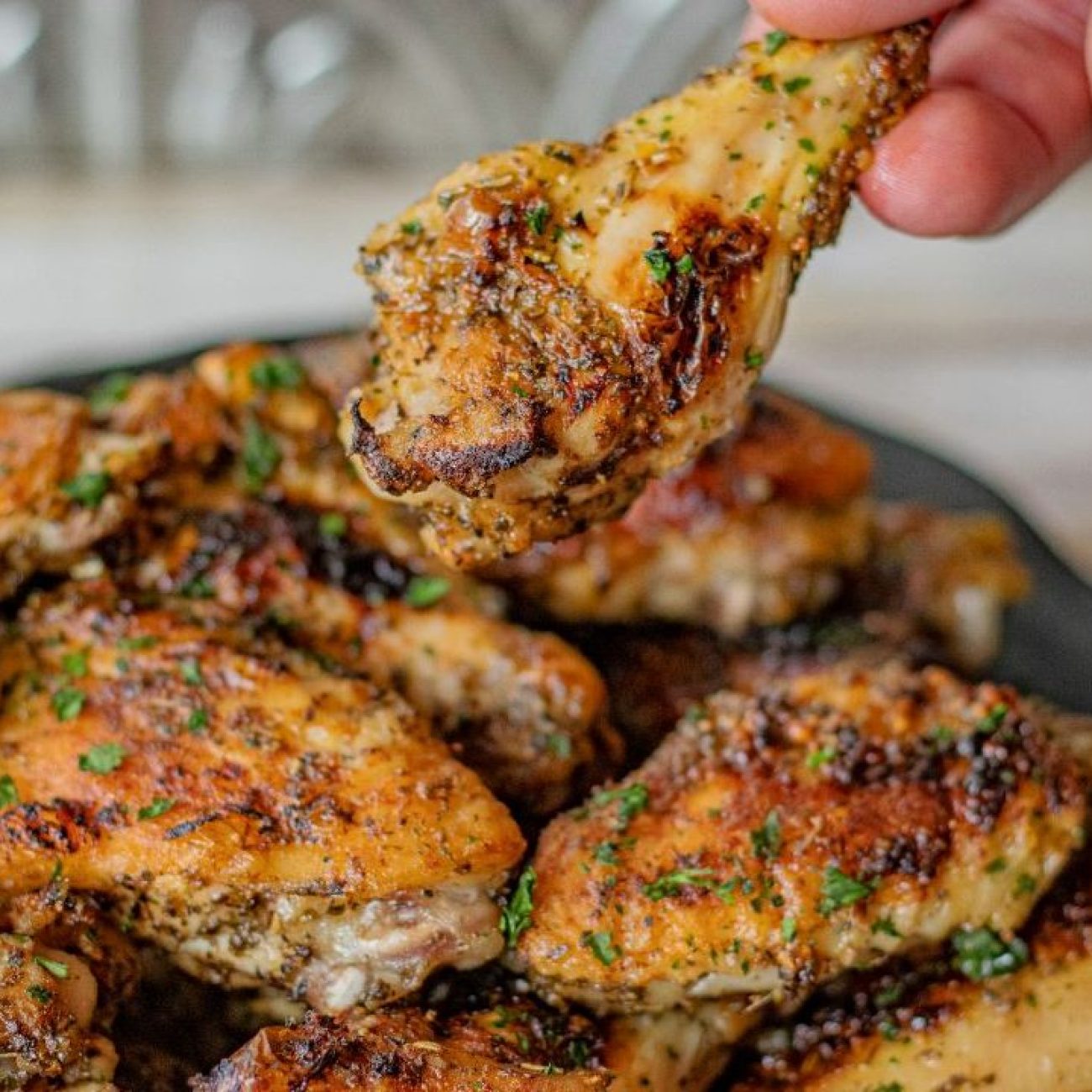 Seasoned Simple Baked Chicken Wings