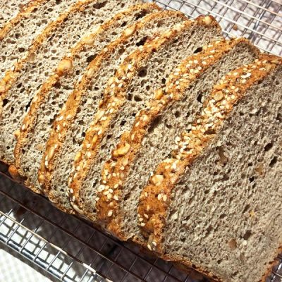 Seeded Whole Wheat Buttermilk Bread