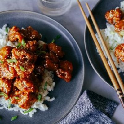 Sesame-Chile Chicken With Gingered