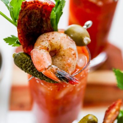 Shrimp Cocktail With Spicy Bloody Mary