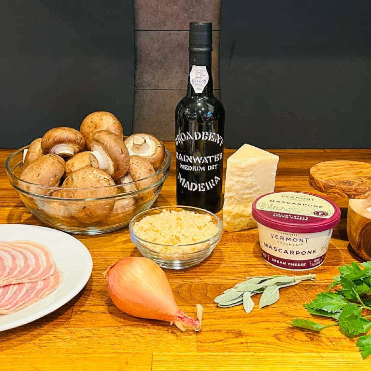 Sicilian Stuffed Mushrooms
