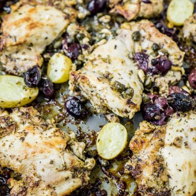 Simple Greek Lemon Chicken Thighs With