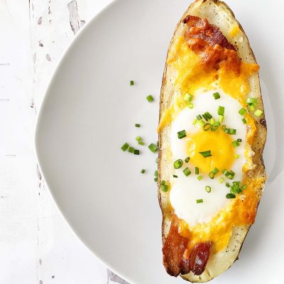 Single Serving Baked Bacon, Egg And Cheese
