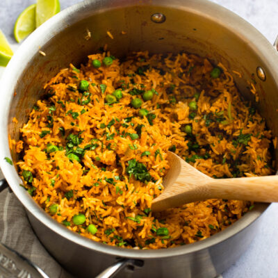 Spicy Dual-Chile Green Rice Recipe