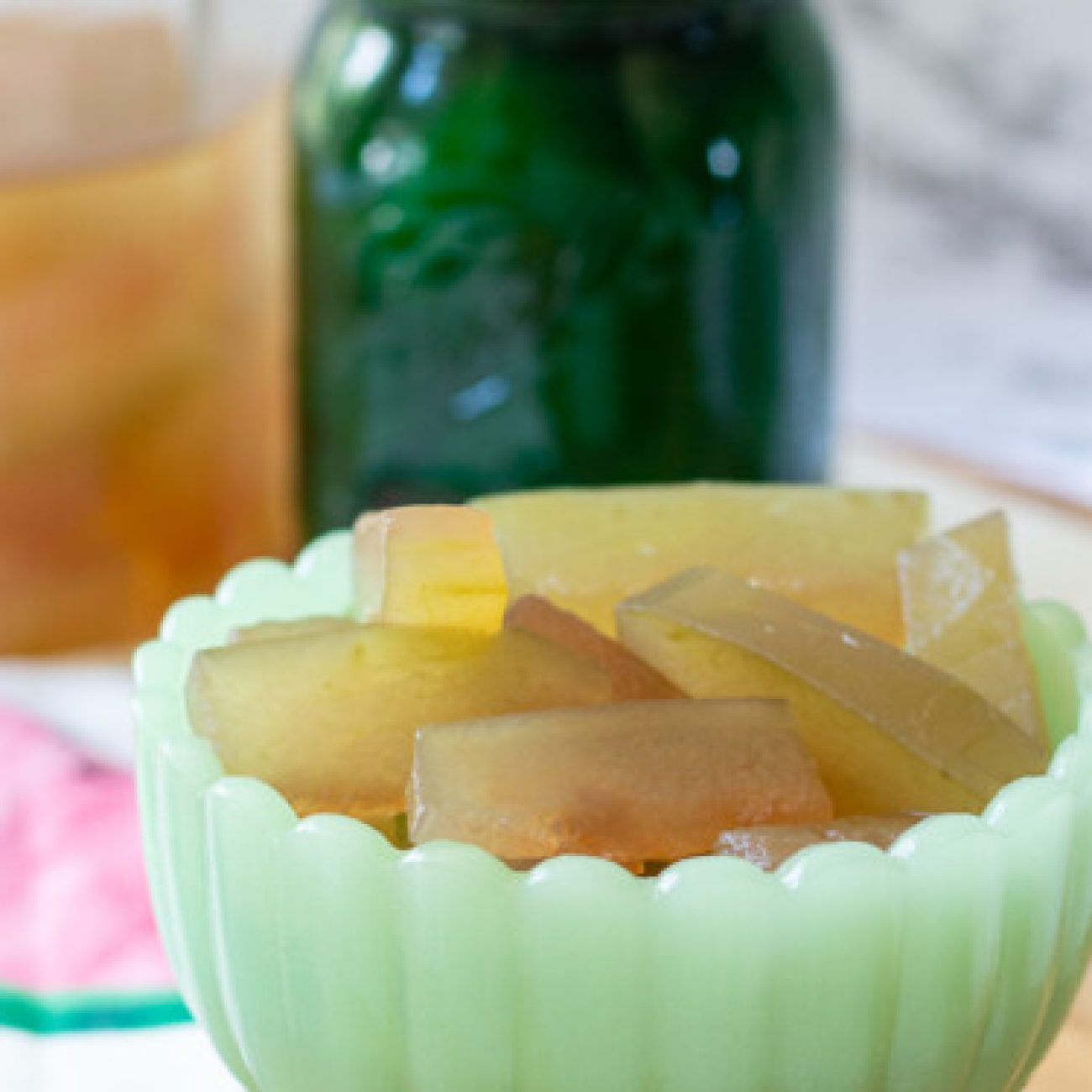 Susan’s Refreshing Pink Watermelon Rind Pickles Recipe