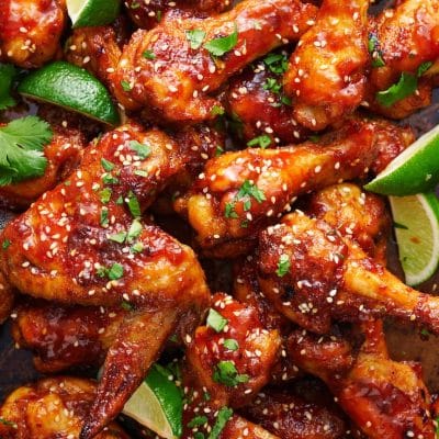 Sweet And Spicy Glazed Chicken Wings Recipe