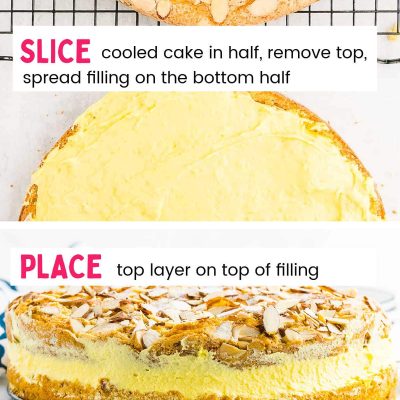 Traditional South African Bee Sting Cake with Creamy Custard Filling Recipe