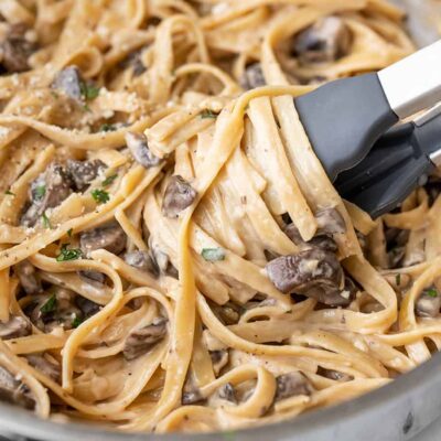 Triple White Delight: Creamy Chicken &Amp; Mushroom Fettuccine Recipe