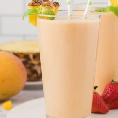 Tropical Strawberry Banana Pineapple Smoothie Recipe