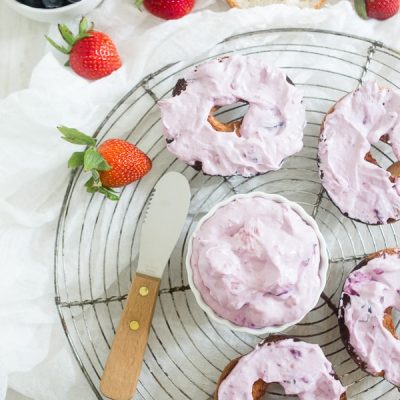 Ultimate Berry-Infused Cream Cheese Bagel Spread