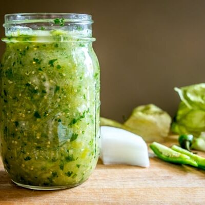 Ultimate Homemade Green Tomatillo Salsa Canning Recipe