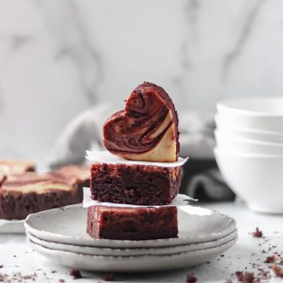 Ultimate Red Velvet Brownies with Creamy White Chocolate Swirl