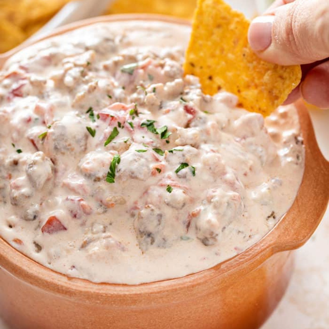 Ultimate Spicy Sausage Queso Dip Recipe