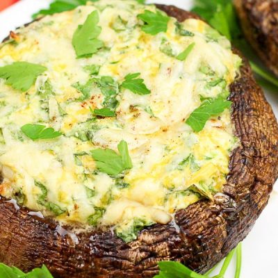 Ultimate Triple-Cheese Stuffed Mushroom Caps Recipe