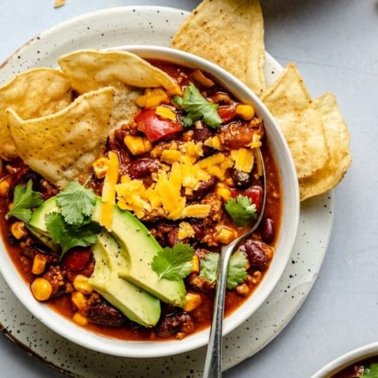 Weight Watchers Friendly Chili Cream Cheese Dip with Fresh Salad Vegetables